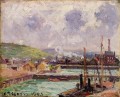 vue des bassins duquesne et berrigny à dieppe 1902 Camille Pissarro
